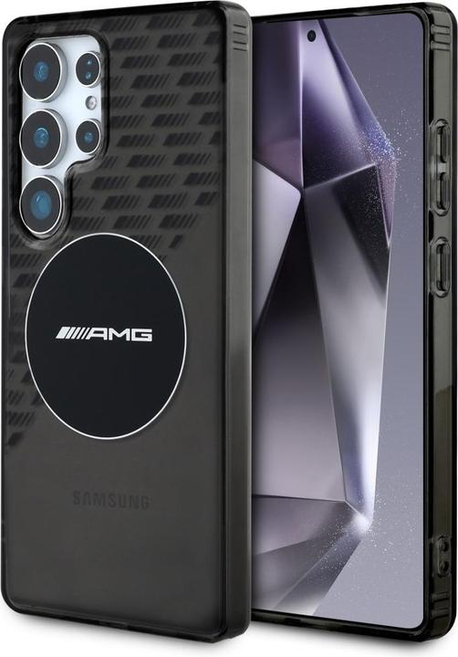 Immagine prodotto Mercedes AMG Transparent Rhombs MagSafe Case for Samsung Galaxy S25 Ultra - Black (Samsung Galaxy S25 Ultra)