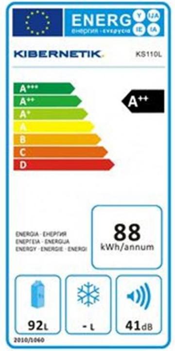 Etichetta energetica Kibernetik Ks110l (91 l)