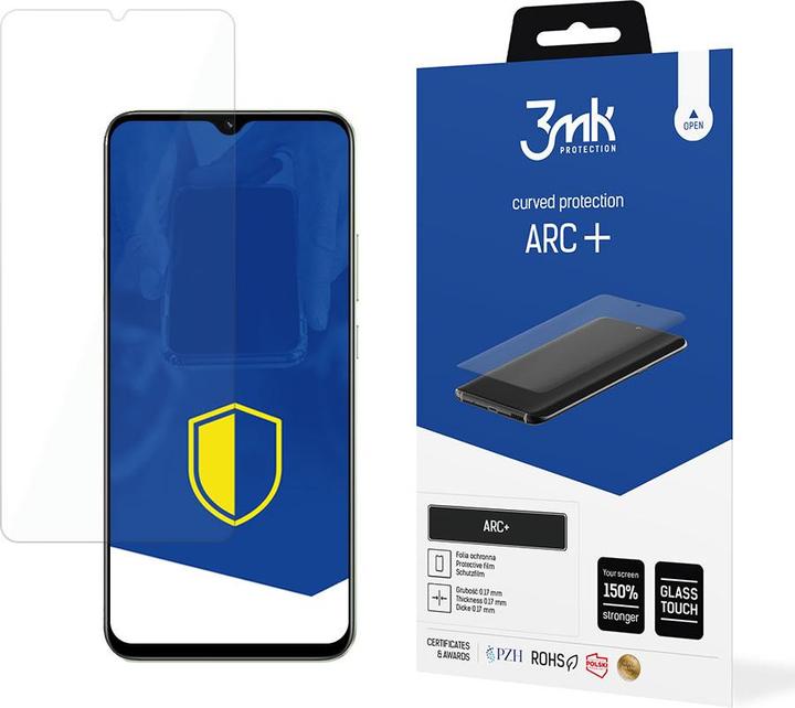 Produktbild 3MK Arc+ selbstregenerierende Displayschutzfolie (1 Stück, Realme C30)