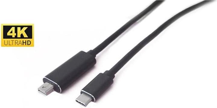 Produktbild MicroConnect Mini DisplayPort – USB C (2 m, DisplayPort, USB Typ C)