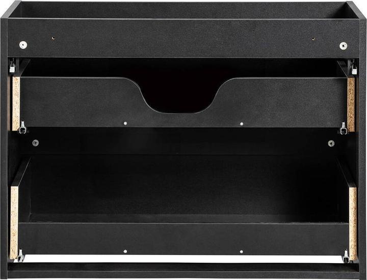 Produktbild En.Casa Waschtischunterschrank Skelbolu 160x60x40 cm Schwarz