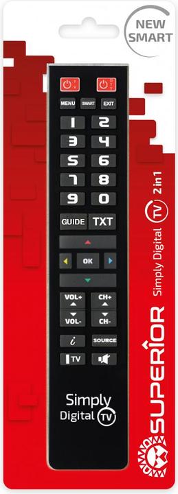 Produktbild Superior Simply Plus Universal Fjernbetjening Med Store Taster (Universal Fernbedienung)