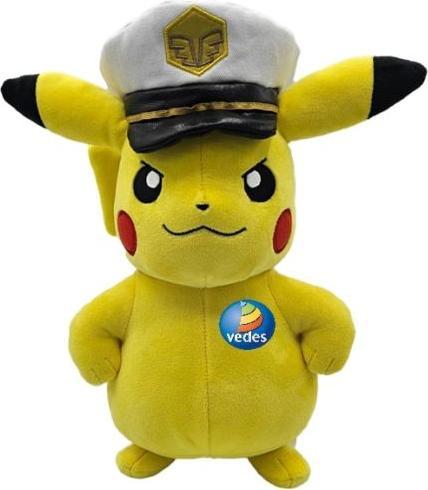 Immagine prodotto Pokémon Capitan Pikachu, peluche da 20 cm (8.30 cm)
