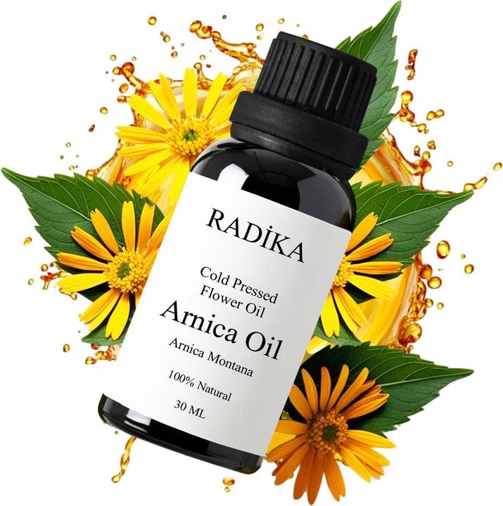 Produktbild Radika Arnikaöl, Kaltgepresst, 100% Rein, BIO, natürlich, 30 ml (Körperöl, 30 ml)