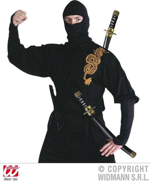 Produktbild Magni Widmann 2726J - Ninja Schwert mit Scheide, Länge 40 cm, Accessoire, Krieger, Kämpfer, Mottoparty, Ka (One Size)