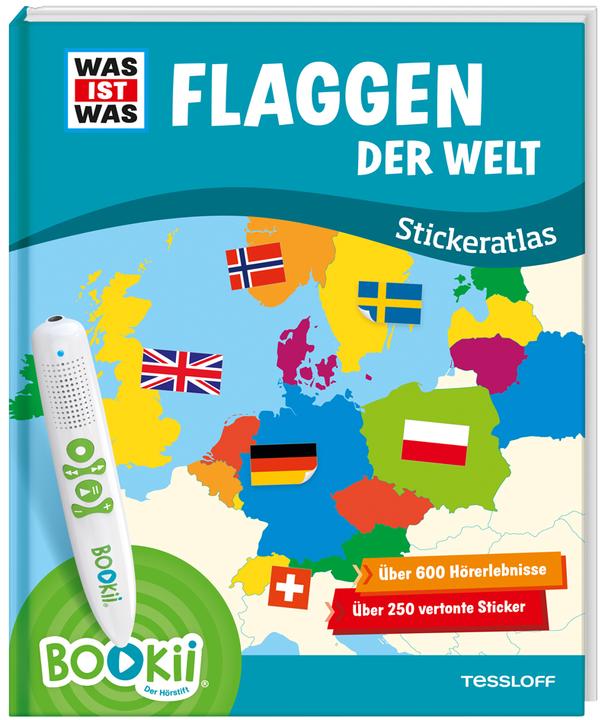 WAS IST WAS Sticker Atlas Flags of the World.