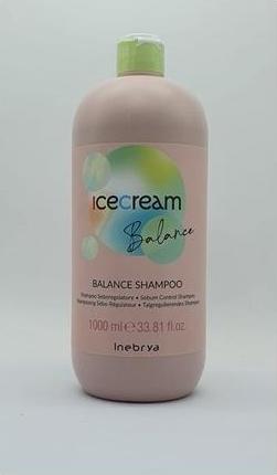 Produktbild Inebrya Ice Cream Balance szampon do włosów przetłuszczających się 1000ml (1000 ml, Flüssiges Shampoo)