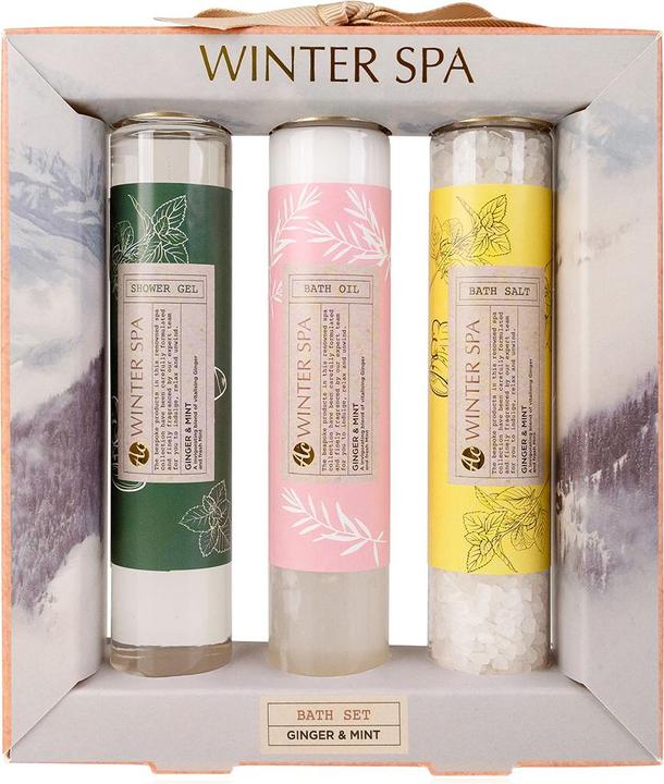 Accentra Badeset WINTER SPA in Geschenkverpackung, Duft: Ginger & Mint (Haarpflege set)