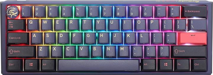 Actual product image Ducky One 3 Cosmic Blue Mini Gaming Keyboard, RGB LED - MX-Ergo-Clear (DE, Cable)