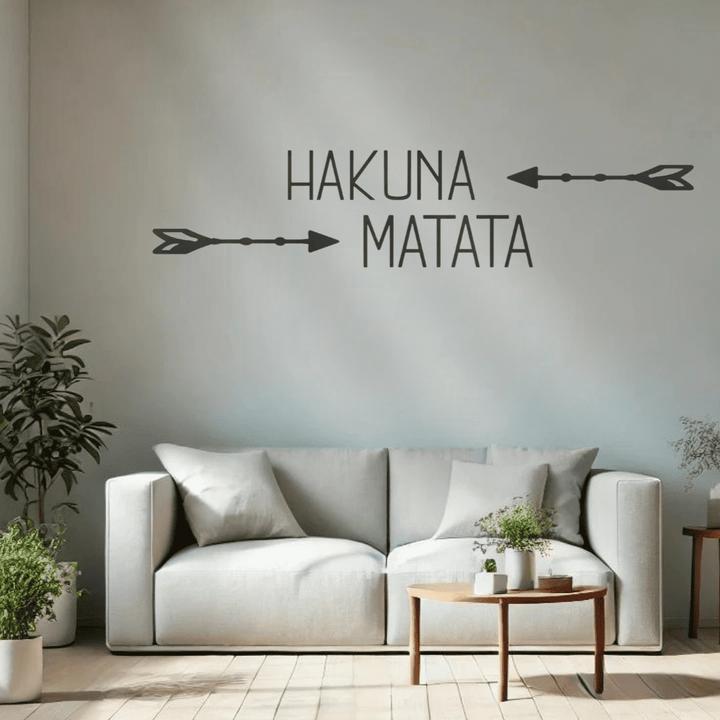 Produktbild Trenddeko Hakuna Matata mit Pfeilen (38 x 40 cm)