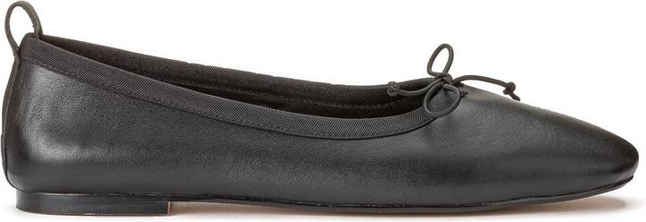 Actual product image La Redoute Collections Leather ballerinas with bow (40)