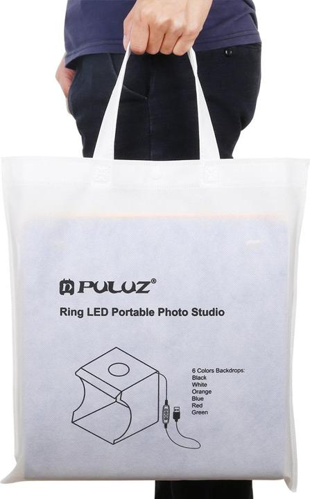 Produktbild Puluz Fotostudio mit integrierter LED Beleuchtung (33 cm, 33 cm)