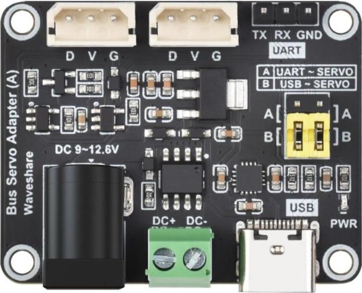 Image du produit WaveShare Adaptateur de pilote d'asservissement de bus série (A) USB/UART