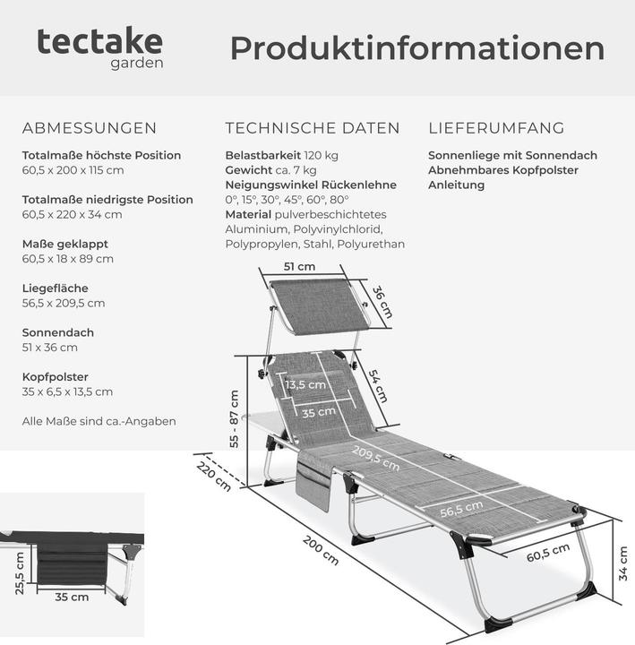 Actual product image tectake Lorella (200 cm)