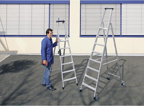 Image du produit Munk Escabeau à marches, simple face (Échelle deux plans, 270 cm)