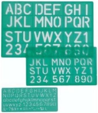 Produktbild Linex Schriftschablonen-Set (30 mm)