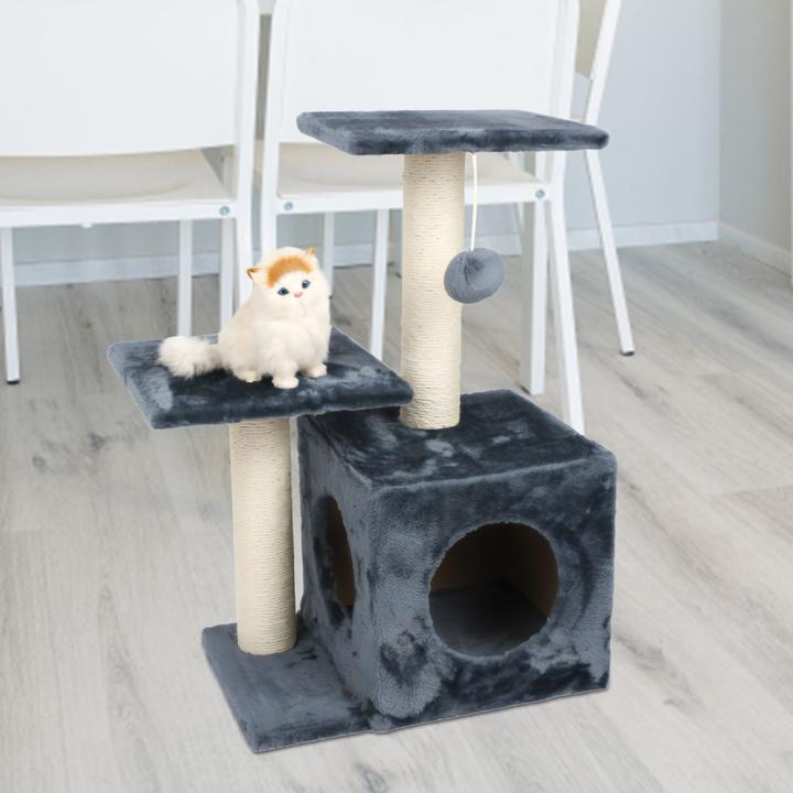 Produktbild Intirilife Kratzbaum 70cm (70 cm, Grau)