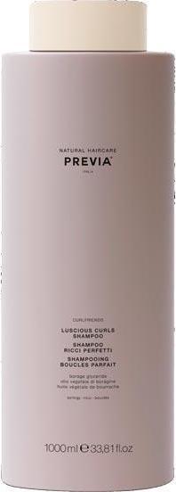 Image du produit Previa Shampooing aux glycérides de borage biologiques Luscious Curls (1000 ml, Shampoing liquide)