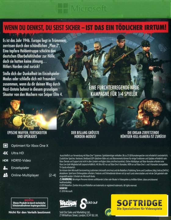 Immagine prodotto Zombie Army 4: Dead War (Xbox One X, Xbox Series X, DE)