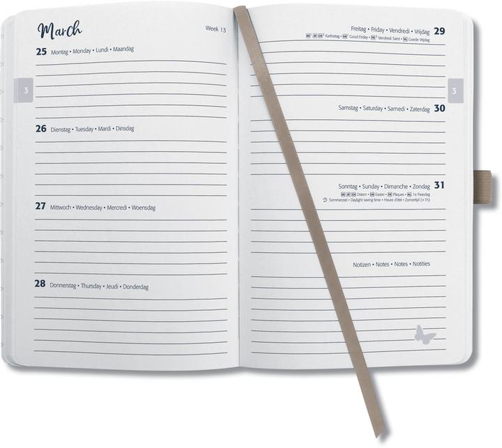 Image du produit Jolie Agenda Ocean Blue 2025 J5132 1W/2S bleu moyen ML A6 (Allemand)