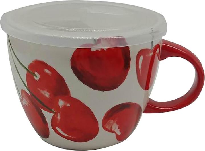 Produktbild neuetischkultur Suppentasse 0,5 Liter mit Deckel Cherry (1 x, 13 cm)