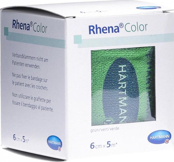Actual product image Rhena Color Elastische Binden 6cmx5m grün