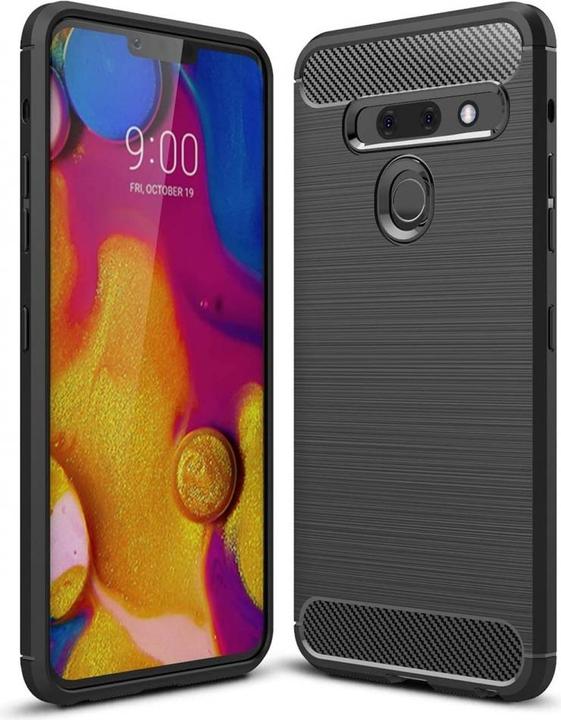 Actual product image Screenguard LG G8S ThinQ Cover Carbon Brushed Soft TPU (G8s ThinQ)