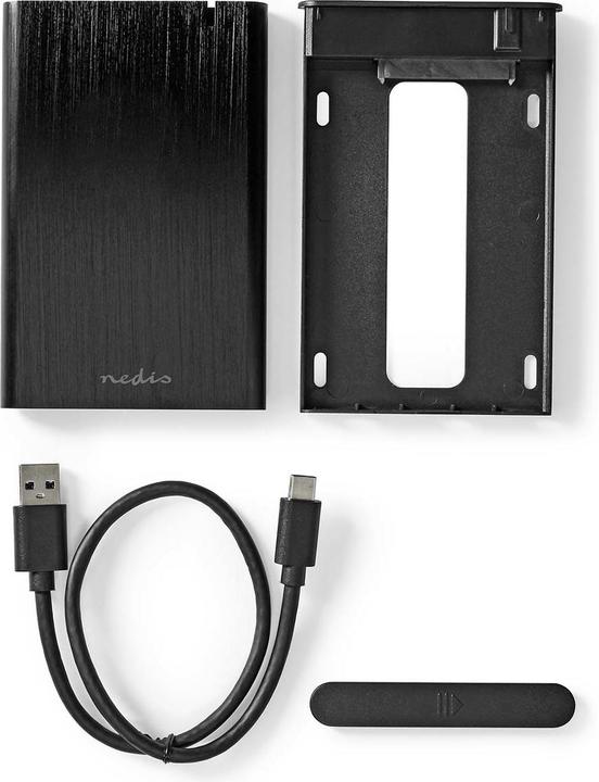 Image du produit Nedis Boîtier pour disque dur 2,5 " | USB 3.2 Gen1 | USB Type-A / USB Type-C™ | Ordinateur portable / PC (2.5")