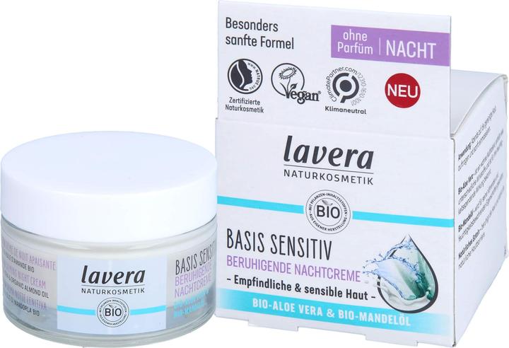 Image du produit Lavera Basis Sensitive (Crème, 50 ml, Nuit)