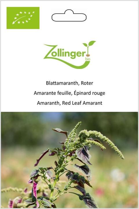 Produktbild Zollinger Bio Blattamaranth, Roter (Pflanzensamen)