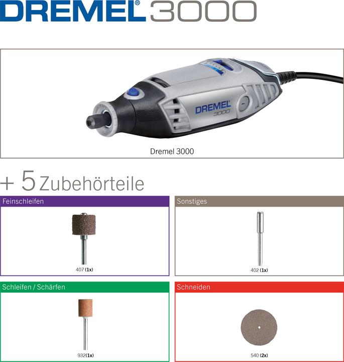 Actual product image Dremel 3000-5