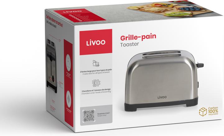 Actual product image Livoo Toaster (EU plug)