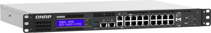 Produktbild QNAP QGD-1602-C3558-8G Smart Edge Switch mit 2,5 GbE und 10 GbE Fähigkeit (18 Ports)