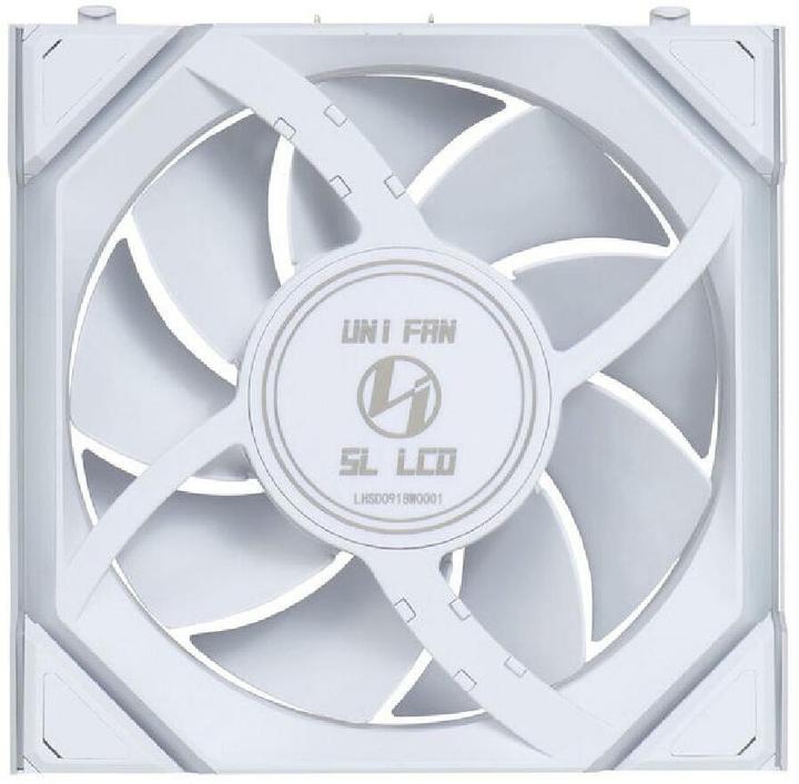 Actual product image Lian-Li UNI FAN SL Wireless LCD fan, ARGB, PWM - 120 mm, white (120 mm, 1 x)