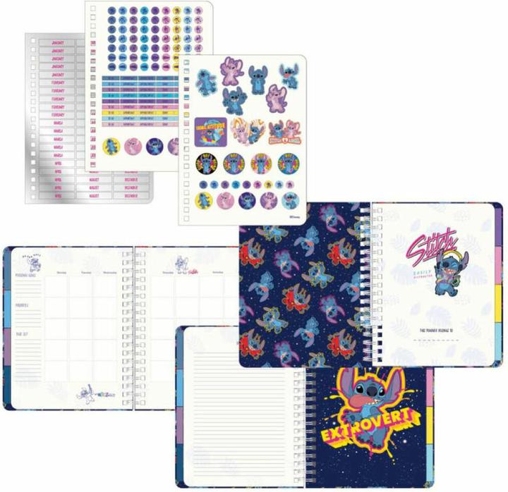 Produktbild Cerda STITCH - Agenda Hebdomadaire Non Daté + Intercalaires - 19 x 24 x 2 cm (19 x 24 cm, Französisch)
