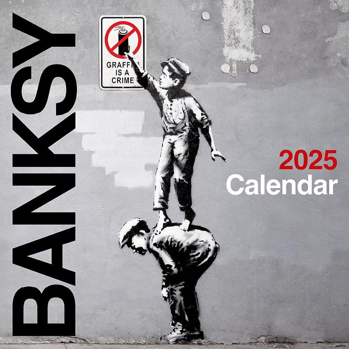 Actual product image Banksy Calendar 2025 (Hardcover, German)