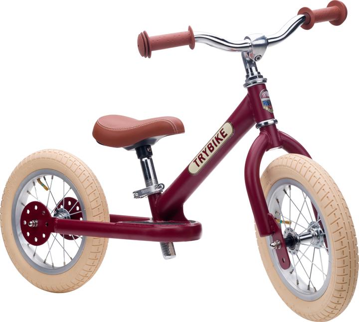 Trybike 2 wheels steel - Vintage red (30TBS-2-RED-VIN) (9.65")