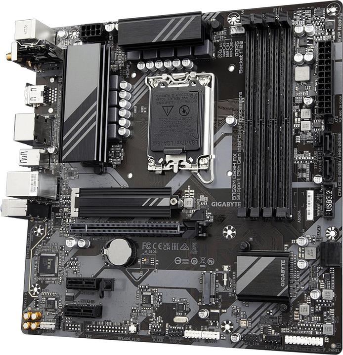 Image du produit Gigabyte GA-B760M DS3H AX (1700) (F) (LGA 1700, Intel B760 Express, mATX)