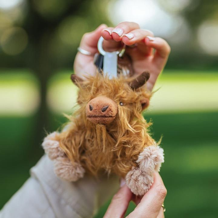 Wrendale Design Schlüsselanhänger 'Gordon' Highland Cow Plush