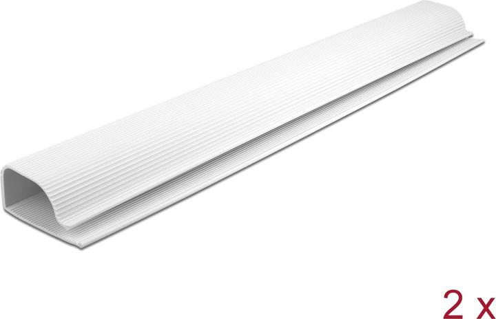 Image du produit Delock Goulotte de câblage pour montage sous table 0.4 m x 63 mm Blanc 2 pièces (Conduit, 40 cm)