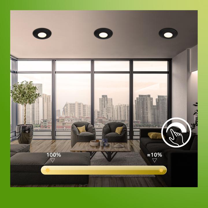 Produktbild Briloner Nachhaltige Ultraflache LED Einbauleuchten 3er-Set (520 lm)