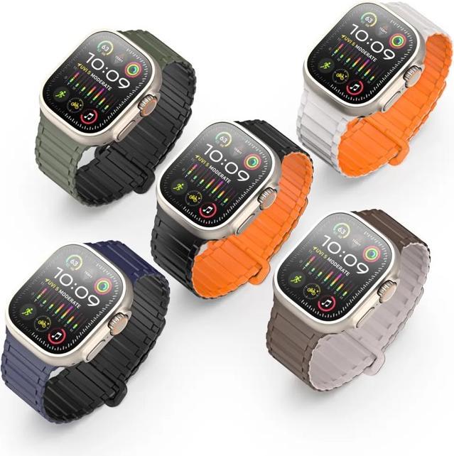 Immagine prodotto Dux Ducis Bracciale KJ (42 mm, 45 mm, 44 mm, 49 mm, Silicone, Magnete)