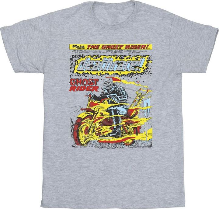 Immagine prodotto Ghost Rider Chest Deathrace Maglietta Uomo (4XL)