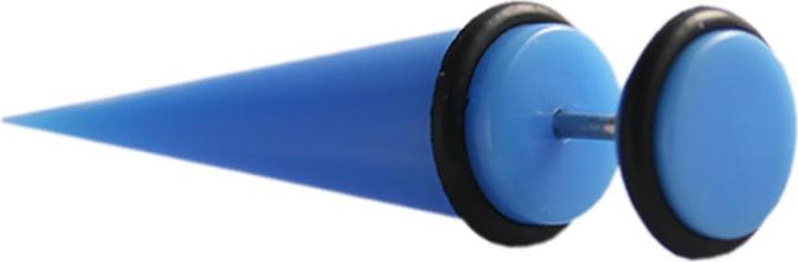 Star Piercing Fake Expander hellblau (ohne Messing, Acryl)