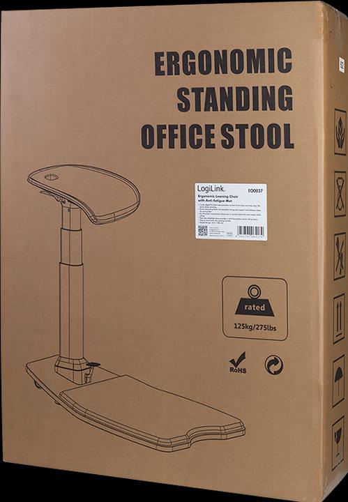 Image du produit LogiLink EO0037 - Siège ergonomique adossé Tapis anti-fatigue