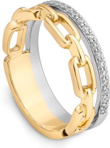 Breuning RING - BRILL. 0,21 Ct. H/si (51, 585/14 K Gold)