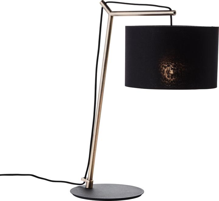 Produktbild Brilliant Annice Tischleuchte 52cm schwarz matt/messing gebürstet Mass: 52x43 (E14)