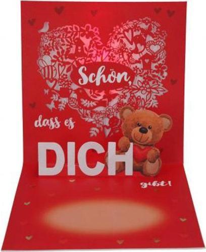 Productafbeelding Magni Depesche 0011694-040 Pop-up wenskaart voor je verjaardag, vouwkaart met muziek, lichtelementen un (1 Pcs.)