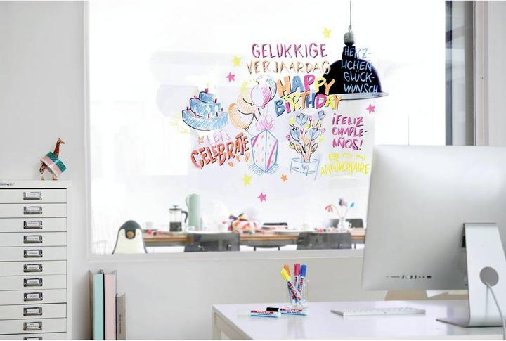 Produktbild Edding Glasboard Marker 95 (Weiss, Gelb, Rosa, Hellblau, 3 mm, 4 x)