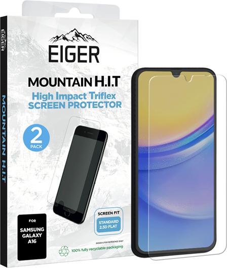 Eiger Display-Folie (2er-Pack) Mountain H.I.T Clear (2 Pezzo/i, Samsung Galaxy A16 5G)